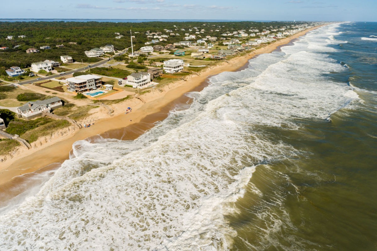 Open floor plans help bring some of what is outside in on the Outer Banks North Carolina by SAGA realty and construction