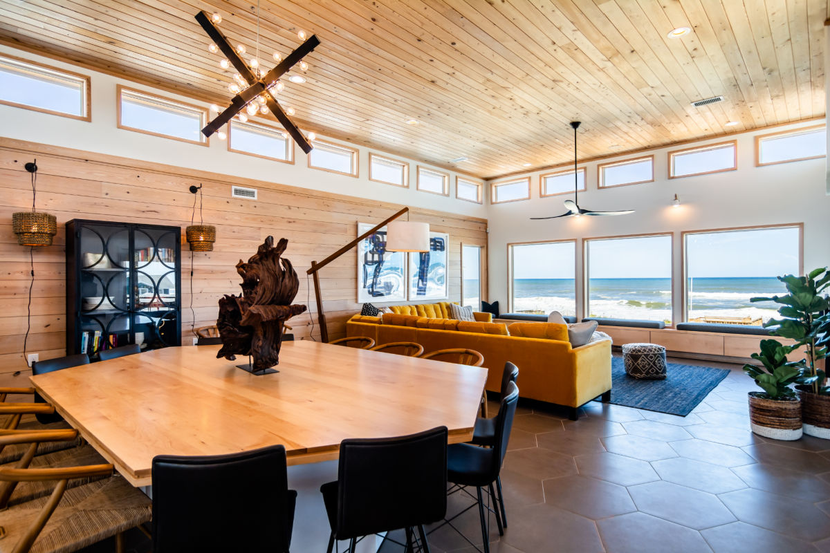 Open floor plan Beach House Transcendence Outer Banks SAGA