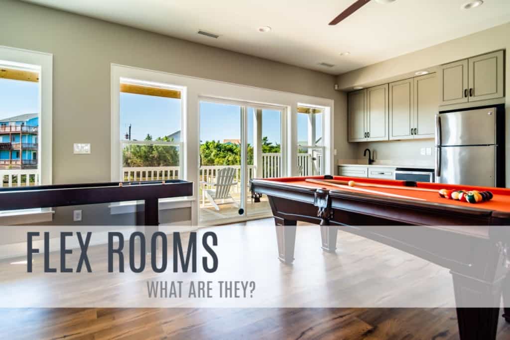 Flex Rooms are popular in homes along the Outer Banks of North Carolina