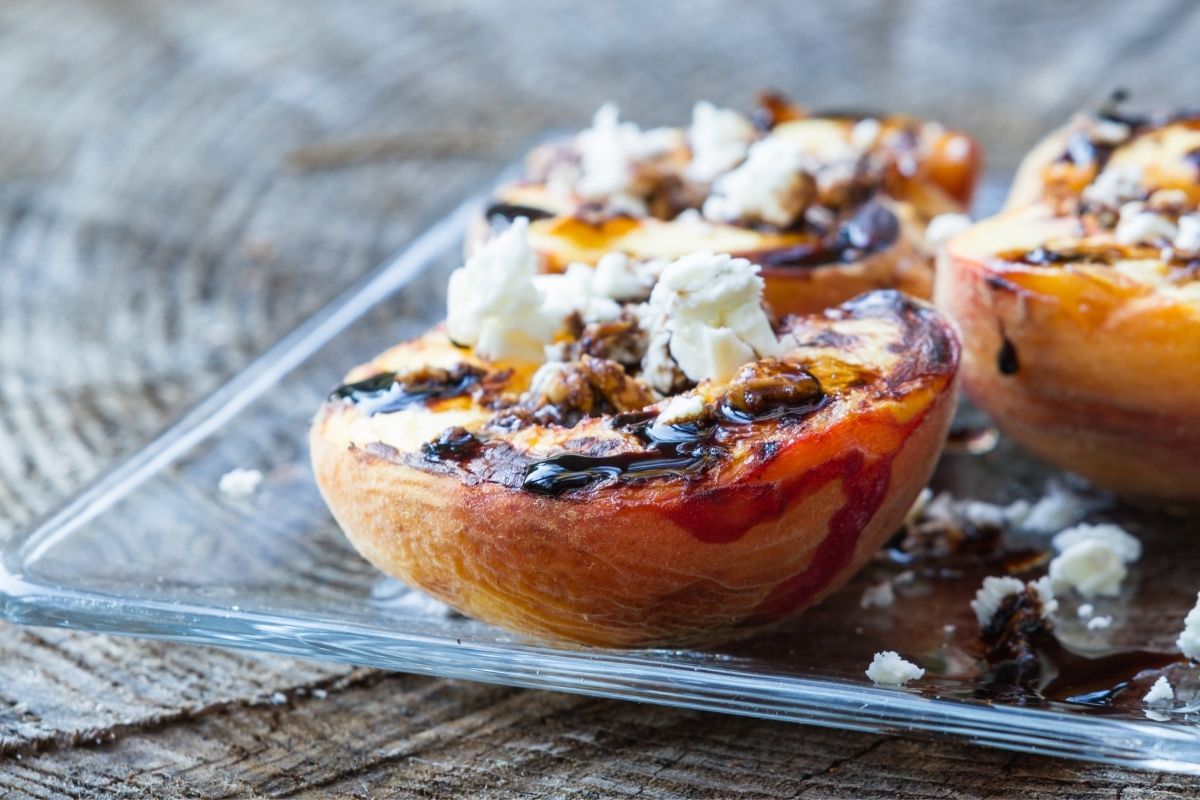 Grilled Peaches Outer Banks fun recipe by SAGA