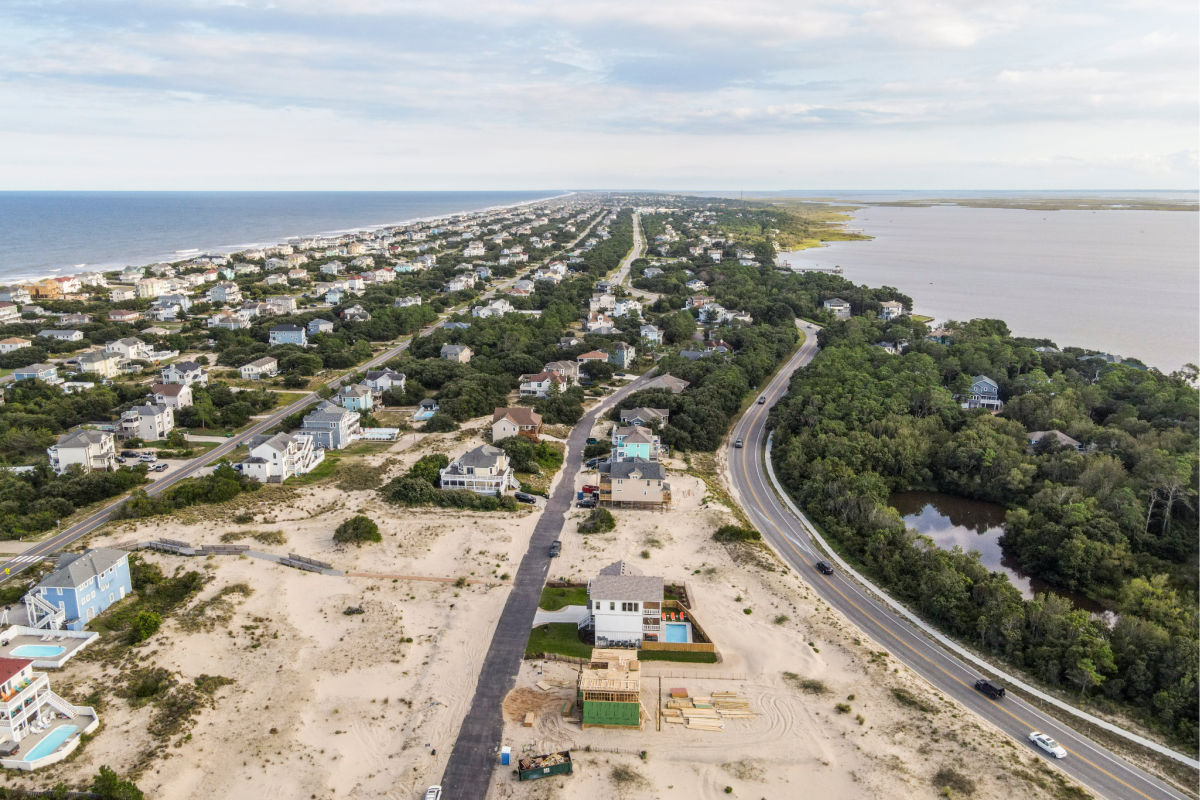 Outer Banks Parade of homes entry in Corolla SAGA Realty and Construction