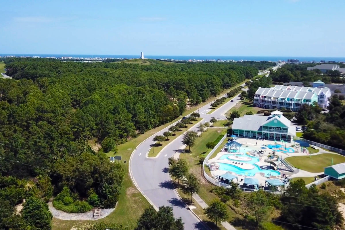 Neighboring Wright Brothers Memorial Planned communities Kill Devil Hills Outer Banks SAGA