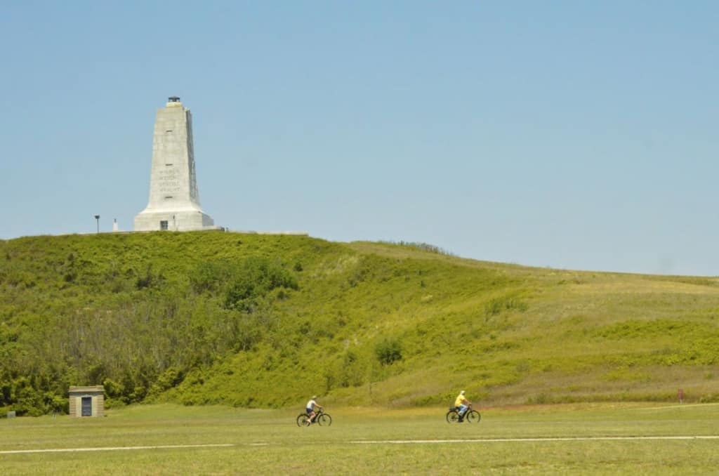 The Wright Brothers Memorial consists of 428 acres