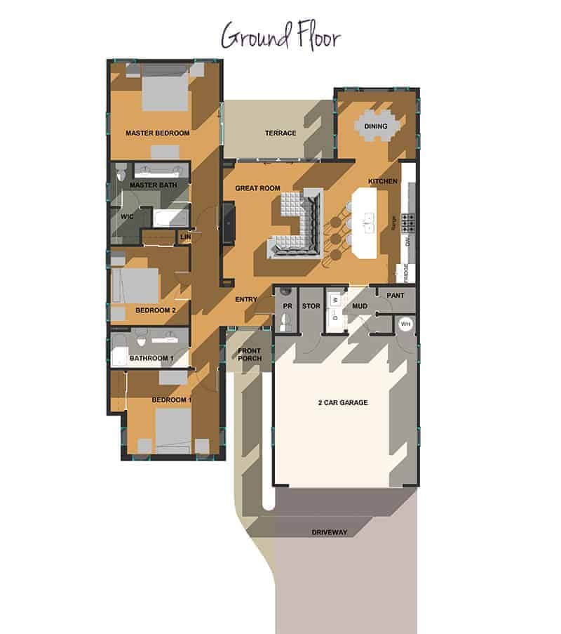 Award winning Outer Banks Altair flat top house plan by SAGA