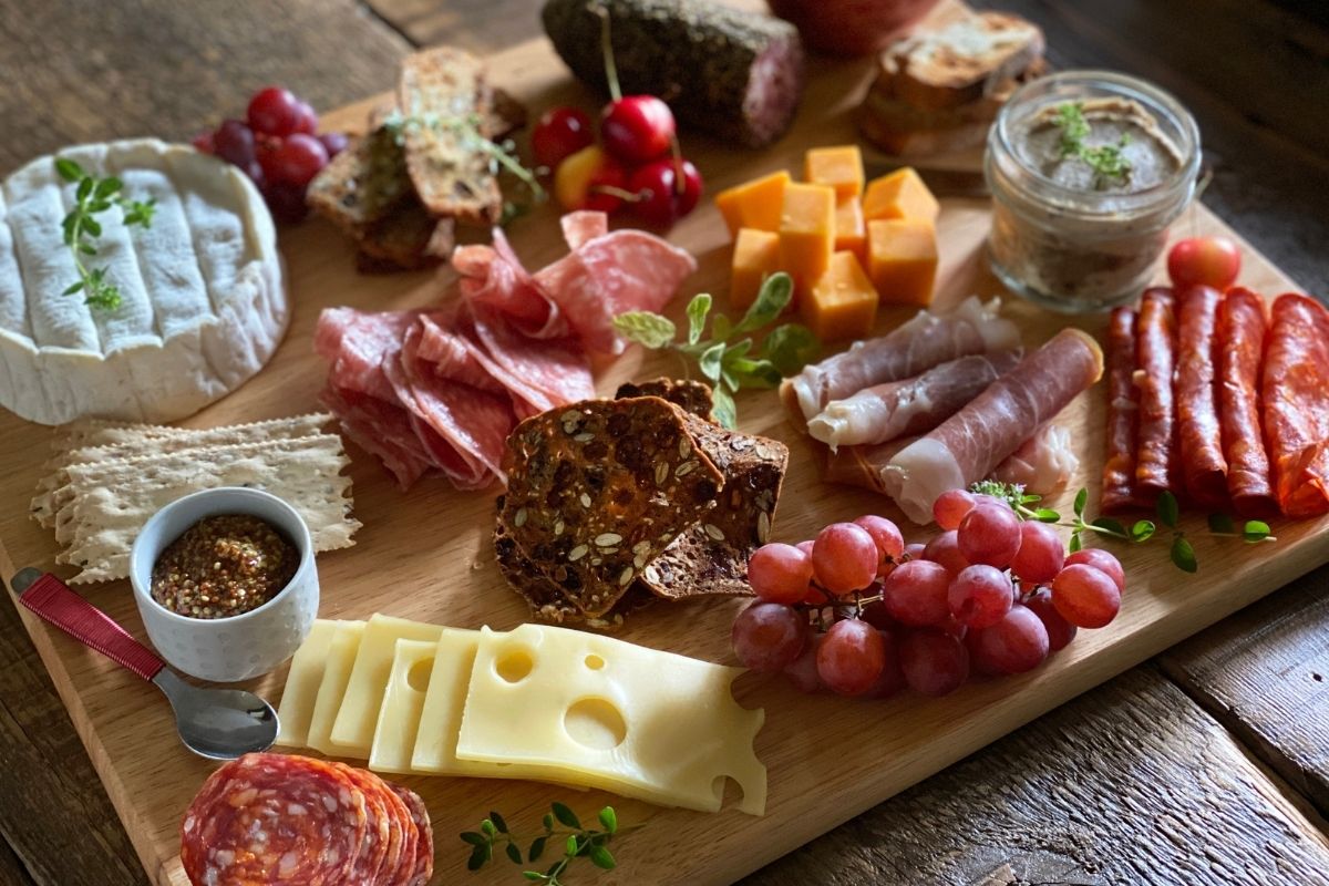 charcuterie board to pair with wine on the Outer Banks SAGA