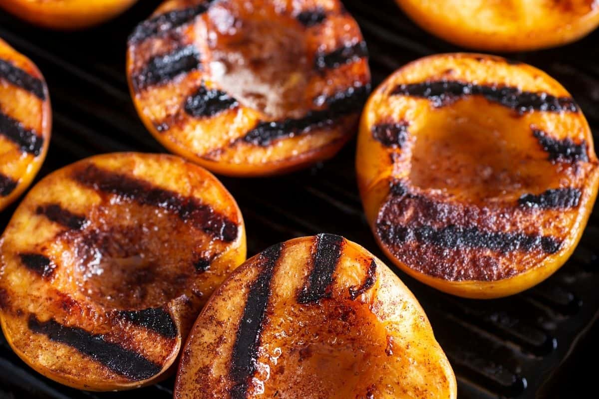 Grilled Peaches Outer Banks fun recipe by SAGA