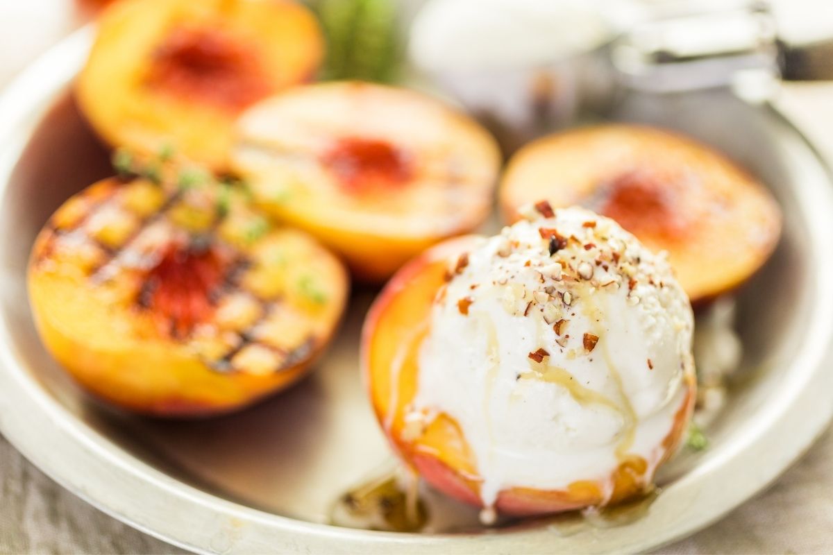 grilled peaches outer banks recipe by SAGA